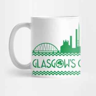 Glasgow's Green And White Mug